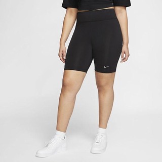 Pantaloni Scurti Nike Sportswear (Plus Size) Dama Negrii Albi | RQNS-15269